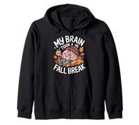Mi Cerebro tomó un Descanso de otoño Otoño Otoño Regreso a la Sudadera con Capucha