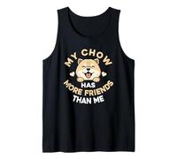 Mi Chow Chow Tiene más Amigos Que yo Camiseta sin Mangas