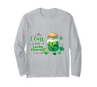 Mi Clase está Llena de amuletos de la Suerte. Profesor: Día de San Patricio Manga Larga