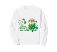 Mi Clase está Llena de amuletos de la Suerte. Profesor: Día de San Patricio Sudadera