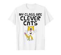 Mi clase son gatos inteligentes, profesor, regreso a clases Camiseta