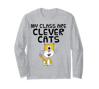 Mi clase son gatos inteligentes, profesor, regreso a clases Manga Larga