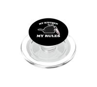 Mi Cocina mis Reglas casa Gato Divertido PopSockets PopGrip para MagSafe