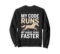Mi código Ejecuta mi Caballo Corre más rápido Programador Sudadera