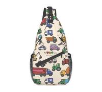Mi Colección De Coches Hombre Mujer Sling Bag Con Correa Ajustable Mochila Bandolera Multiusos Bolsos De Hombro Para Acampar Deporte Trabajo Senderismo
