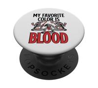 Mi Color Favorito es la Sangre, Divertida Pintura en Miniatura de Wargamer PopSockets PopGrip Adhesivo
