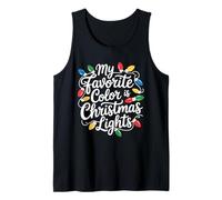 Mi Color Favorito es Las Luces de Navidad Camiseta sin Mangas