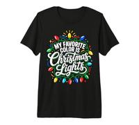 Mi Color más Favorito del Mundo Son Las Luces navideñas Camiseta Premium