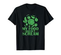 Mi Comida no grita Gracioso Vegetariano Camiseta
