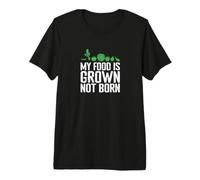 Mi Comida se cultiva no nace Vegetariana Camiseta Premium