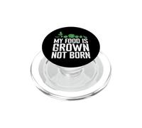 Mi Comida se cultiva no nace Vegetariana PopSockets PopGrip para MagSafe