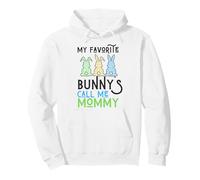 Mi Conejito Favorito me Llama mamá, Divertida Madre de Pascua Sudadera con Capucha