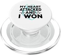 Mi corazón atacó y gané un Ataque cardíaco Bypass cardíaco PopSockets PopGrip para MagSafe
