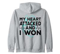 Mi corazón atacó y gané un Ataque cardíaco Bypass cardíaco Sudadera con Capucha