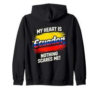 Mi Corazón Es Ecuador Sudadera con Capucha