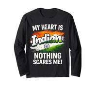 Mi Corazón Es India Orgulloso Indio Manga Larga