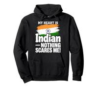 Mi Corazón Es India Orgulloso Indio Sudadera con Capucha