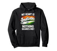 Mi Corazón Es India Orgulloso Indio Sudadera con Capucha
