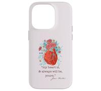 MI CORAZÓN ES Y Siempre SERÁ TUYO Jane Austen Quote Meme Carcasa para iPhone 14 Pro