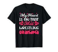 Mi corazón está en Esa colchoneta luchando con la Camiseta de la Abuela Camiseta