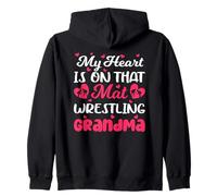 Mi corazón está en Esa colchoneta luchando con la Camiseta de la Abuela Sudadera con Capucha