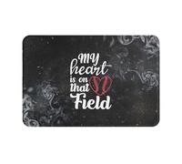 Mi Corazón Está En Ese Campo Felpudos Entrada Lavable Felpudos Plegable Alfombrilla De Baño para Interior Inodoro Jardín 40X60Cm