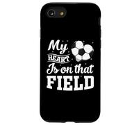 Mi corazón está en Ese Campo Futbolista Futbolista mamá Carcasa para iPhone SE (2020) / 7/8