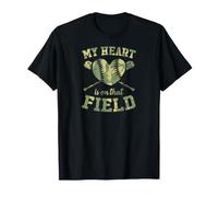 Mi corazón está en Ese Campo, mamá de béisbol Camiseta