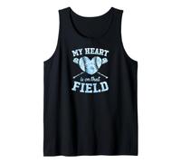 Mi corazón está en Ese Campo, mamá de béisbol Camiseta sin Mangas