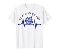 Mi corazón Late en Hilo, Divertido Amante del Ganchillo Camiseta