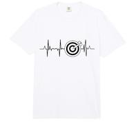 Mi corazón Late por Dardos Latido del corazón Cardiograma Comfort Colors Adult Heavyweight T-Shirt