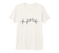 Mi corazón Late por el Pulso de un Ciclista de BMX Camiseta Premium