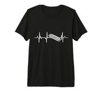 Mi corazón Late por la armónica Heartbeat Camiseta Premium