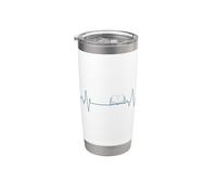 Mi Corazón late por Leer Vaso térmico de acero inoxidable de doble pared