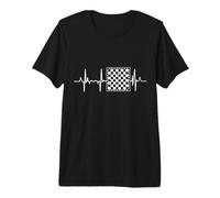 Mi corazón Late por los Juegos de Mesa Cardiograma Camiseta Premium