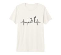 Mi corazón Late por un cardiograma Giratorio Camiseta Premium