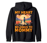 Mi corazón le pertenece al Día de la Madre, a la familia, al amor de las mujeres Sudadera con Capucha