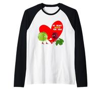 Mi corazón se Moja para ti Vegetable Love Camiseta Manga Raglan
