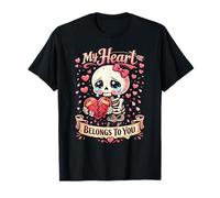 Mi corazón te Pertenece, Lindo, Triste y Emocional Personaje Kawaii Camiseta