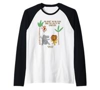 Mi Corazón y Mi Carne Cantan Escritura Bíblica Animales de la Selva Camiseta Manga Raglan
