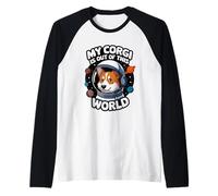 Mi Corgi está fuera de este mundo Kids Corgi Camiseta Manga Raglan