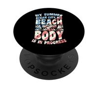 Mi Cuerpo de Playa de Verano Ocean City Maryland está en Progreso PopSockets PopGrip Adhesivo