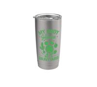 Mi cuerpo es un jardín, no un cementerio vegano Vaso térmico de acero inoxidable de doble pared