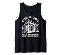 Mi Cuerpo es un Templo - Antiguo desmoronamiento Probablemente embrujada Camiseta sin Mangas