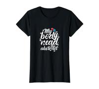 Mi Cuerpo leyó el Dicho Abstracto de la investigación del Placebo Camiseta gráfica económica, Mujer, Negro, S