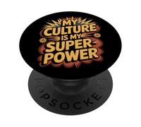 Mi Cultura es mi Mes de la Herencia hispana de Superpotencia PopSockets PopGrip Adhesivo