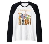 Mi cumpleaños Bruh Zookeeper Animal Zoo Wildlife Safari Squad Camiseta Manga Raglan