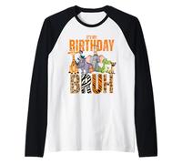 Mi cumpleaños Bruh Zookeeper Animal Zoo Wildlife Safari Squad Camiseta Manga Raglan
