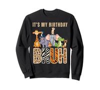 Mi cumpleaños Bruh Zookeeper Animal Zoo Wildlife Safari Squad Sudadera