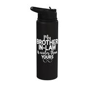 Mi cuñado es más genial que el tuyo Cuñado Stainless Steel Insulated Water Bottle